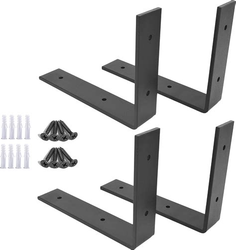 countertop metal shelf brackets|metal brackets for hanging shelves.